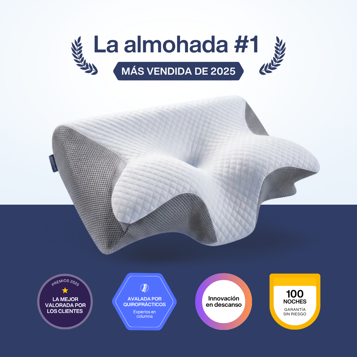 Nuba · Almohada cervical ergonómica