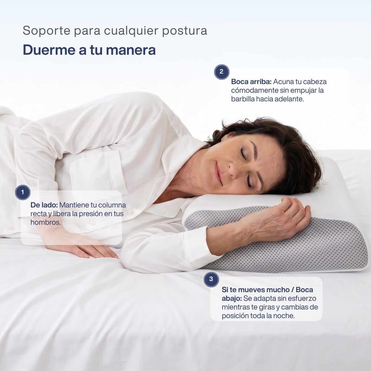 Nuba · Almohada cervical ergonómica