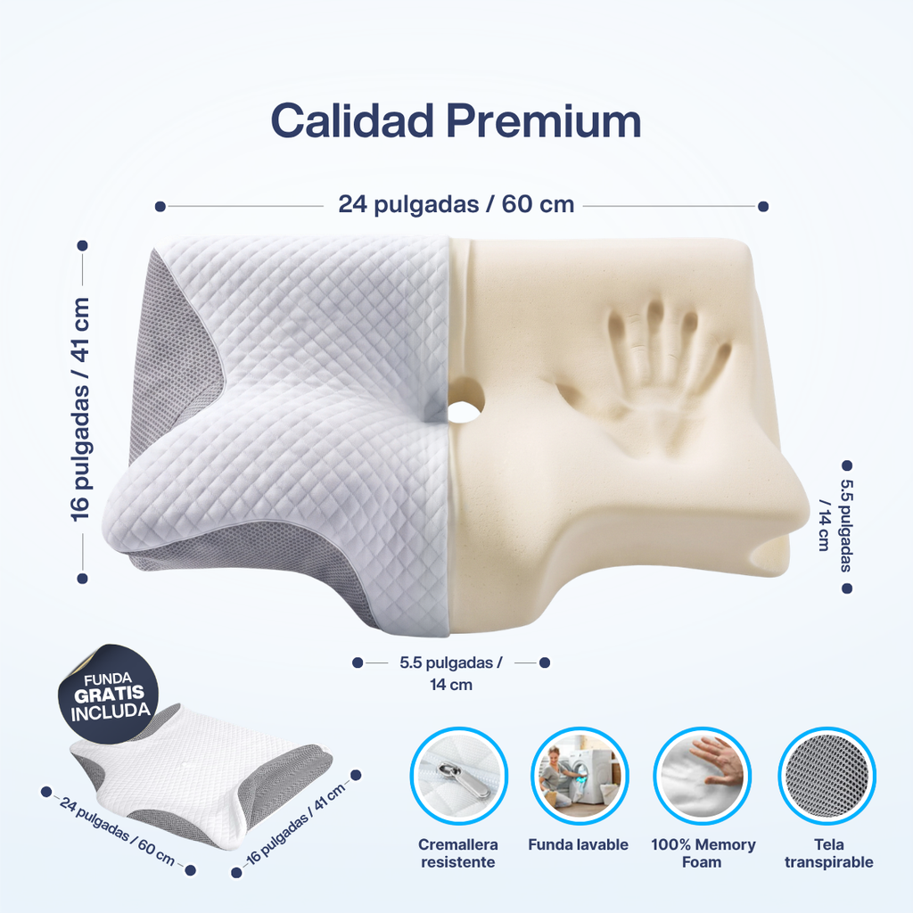 Nuba · Almohada cervical ergonómica